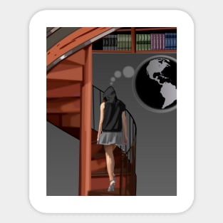 Spiral Stairs Sticker